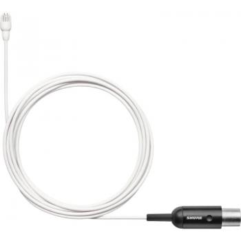Shure TwinPlex TL47 Omnidirectional Lavalier Microphone, Low Sensitivity, MTQG Connector, White