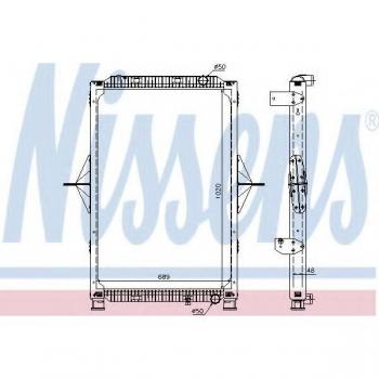 Radiador de refrigeración del motor NISSENS 63778A
