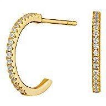 ITEMPORALITY Pendientes Arito Circonitas Oro SEA-201-014-UU