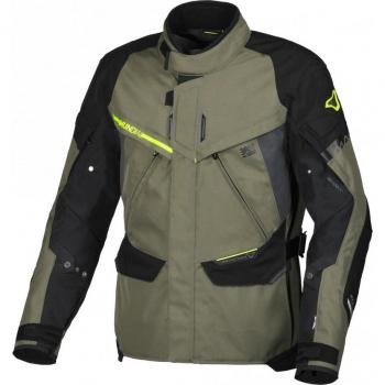 Chaqueta de Moto Macna Mundial Verde-Amarillo