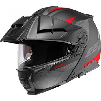 Schuberth Casco Modular E2 Defender Rojo y Negro 3XL