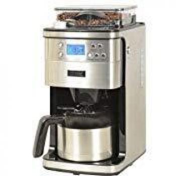 Cafetera isoterma programable con molinillo 12 tazas 1000w acero inoxidable - KCP4266 Kitchen Chef (Independiente, Cafetera de filtro, 1,2 L, Molinillo integrado,
