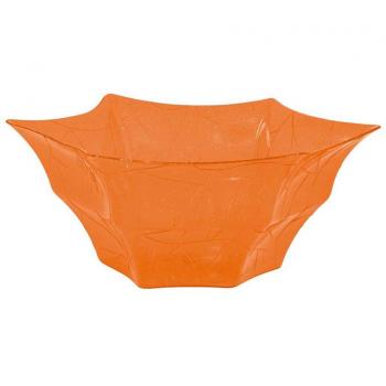 Bandeja de Plástico para Aperitivos de 30X14 cm color Naranja