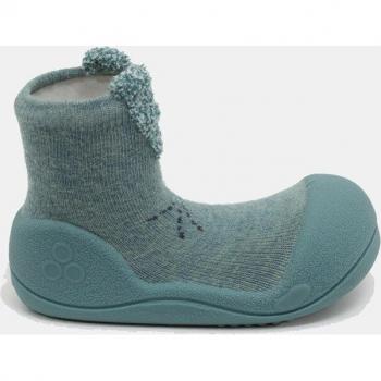 Attipas Rabbit Mint - Zapatillas de casa cerradas de bebé niño en algodón con dibujo de conejo
