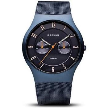 BERING Mens Analogue Quartz Watch with Stainless Steel Strap 11939-393