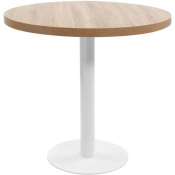 vidaXL Bistro Table Light Brown 80 cm MDF