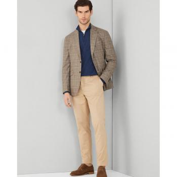 Pantalón Chino Slim Fit Kensington Beige para Hombre de Hackett