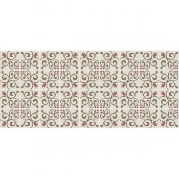 Laroom Alfombra Vinílica de Cocina Diseño Toscana, Vinilo Antiliscante, Beige, 65x150 cm