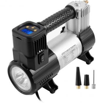 CATUO Compresor de Aire Portatil 12V 150PSI 35L/ min con Pantalla Digital Linterna LED