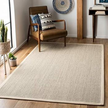 Natural Fiber Beige Sisal Area Rug 6' x 9'