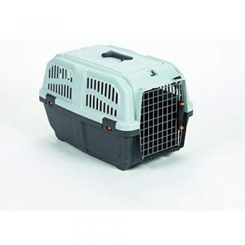 Kruuse Pet SKUDO 2 Cage Airline Approved 55X36X35 CM, Grey/White, 55 x 36 x 35 cm