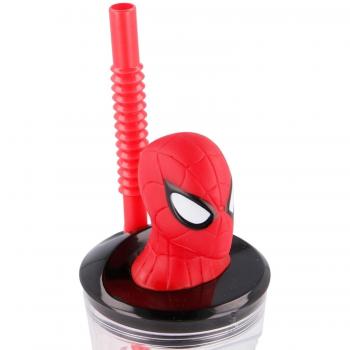 Vaso Figura 3D Spiderman Marvel 360ml