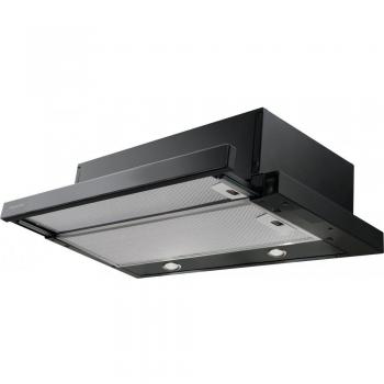 Campana Extractora Telescópica MEPAMSA Superline Glass 60 cm Negra con 2 Velocidades y 400 m³/h Clase B