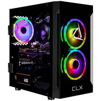 CLX SET Gaming Desktop - AMD Ryzen 5 5500, 16GB RAM, GeForce RTX 4060, 1TB SSD, WiFi, Windows 11 Home