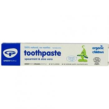 The Green People Company - Pasta de Dientes para Niños Ecológica de Hierbabuena 2 Unidades