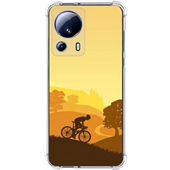 Funda Antigolpes de Silicona Personalizada para Xiaomi 13 Lite 5G - Diseño Ciclista