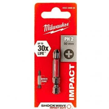 Milwaukee 4932430854 Shockwave Gen II PH2-Punta de Destornillador