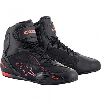 Alpinestars Zapatillas de Moto Faster-3 Drystar Negro-Rojo 45 46