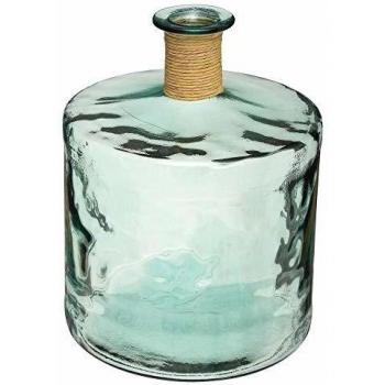 Jarrón de Vidrio Reciclado Transparente H 45 cm - Diseño Contemporáneo Atmosphera