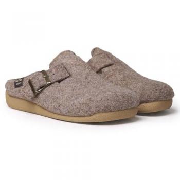 Zapatillas de Casa Cerradas de Fieltro para Mujer Toni Pons en Color Marrón