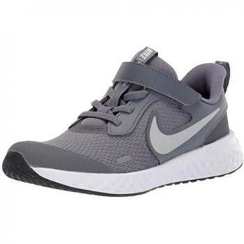 Nike Revolution 5 (PSV), Running Shoe Unisex-Child, Cool Grey/Pure Platinum/Dark Grey, 27.5 EU