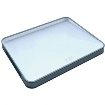 Joseph & Joseph Cut&Curve Plus - Tabla de cortar o trinchar alimentos, color blanco