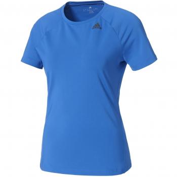 adidas D2M Tee Solid Camiseta de Manga Corta, Mujer, Azul, S