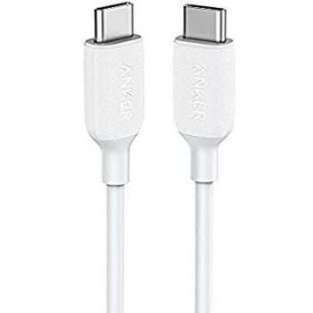 Cable USB 2.0 Anker Powerline III Tipo C Macho a Tipo C Macho 1m Blanco