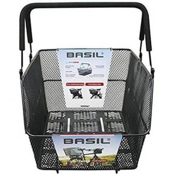 Basil Cento Multi Cestino per bicicletta, Unisex Adulto, Nero, 45 cm x 33 cm x 24 cm