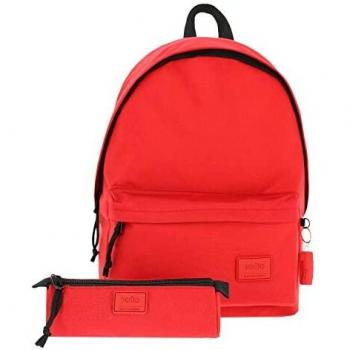 TOTTO Pack Mochila + Estuche Color Rojo - Kalex
