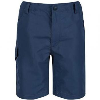 Regatta Sorcer II-Pantalón Corto Y Ligero De Deporte con Elementos Reflectantes Shorts, Niños, Dark Denim, 9-10