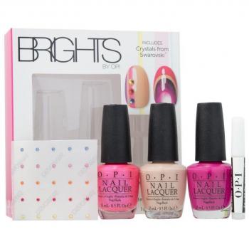 Opi brights nail polish with swarovski crystals 15 ml pack of 3