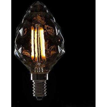 Greenice | Bombilla de LEDs Filamento Vintage C55 E14 4W 400Lm | Blanco Cálido