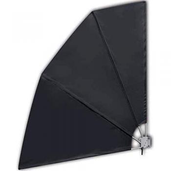 vidaXL Toldo Lateral para Balcón Plegable Lona para Sombra Pantalla de Terraza Exterior Gris 210x210 cm