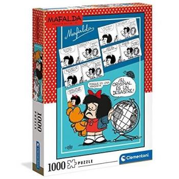 Clementoni- Puzzle infantil Mafalda - Puzzle adultos 1000 piezas, Puzzle adulto cómic personajes