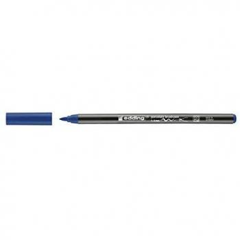 Rotulador Edding 4200 para Porcelana, Punta Pincel 1-4mm, Color Azul Oscuro