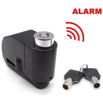 Candado Disco de Moto, MoPei Antirrobo e Impermeable Bloqueo de Disco con Alarma de 110db para Bici, Bloqueo de Disco de Freno Rueda Alarma de Seguridad para Motocicleta / Electromobile / Bicicleta - Disc Lock with Alarm