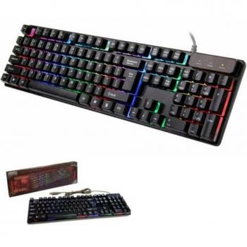 Teclado Gaming KR6300 Retroiluminado Multicolor RGB para PC