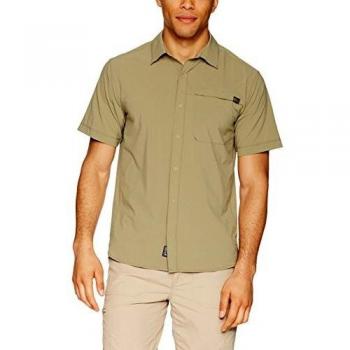 Outdoor Research Men 's astroman Short Sleeve Sun Camiseta, Color café, tamaño Medium