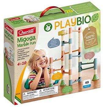 Quercetti- Circuito canicas Migoga marbel Run Play Bio, Multicolor