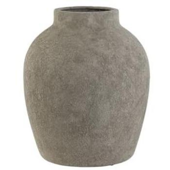 Jarrón de Cemento Gris Home ESPRIT 31x31x36 cm