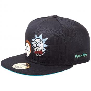 Rick And Morty Big Faces Snapback Cap Negro