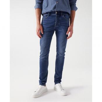 Vaqueros Skinny S-ACTIV en lavado azul oscuro
