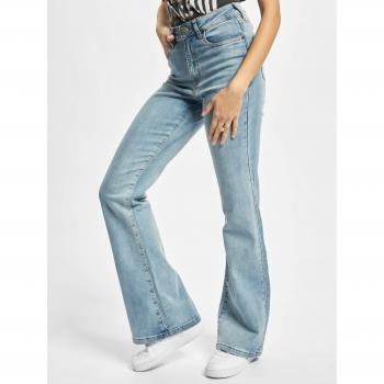 Urban Classics Women's High Waist Flared Denim Jeans - Blue
