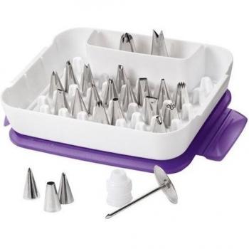Wilton 2104-2531 - Set de boquillas con caja, 22 boquillas