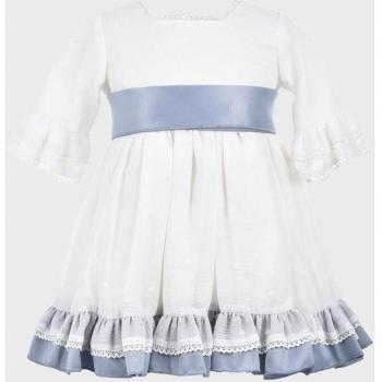 Vestido de bebé niña de algodón en blanco - La Ormiga 1020030305