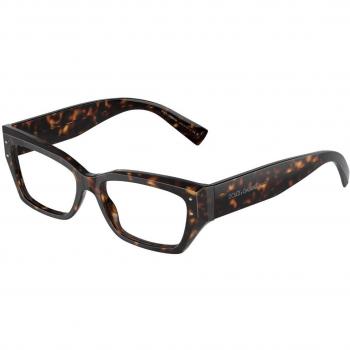 Dolce & Gabbana DG3387 502 Women’s Eyeglasses Tortoiseshell Size 51 - Blue Light Block Available