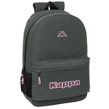 Mochila Escolar Adapt. Carro Kappa Silver Pink 30x46x14cm