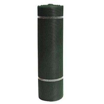 Malla de plástico cuadrada verde 10 mm - Rollo 1 x 25 m