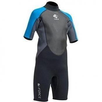 Gul Junior G-Force 3mm Flatlock T2 Shorty Wetsuit 2017 - Black/Zafer JL
